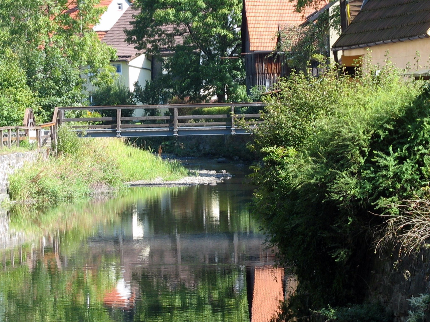 Idylle am Katzensteg in Steinwiesen