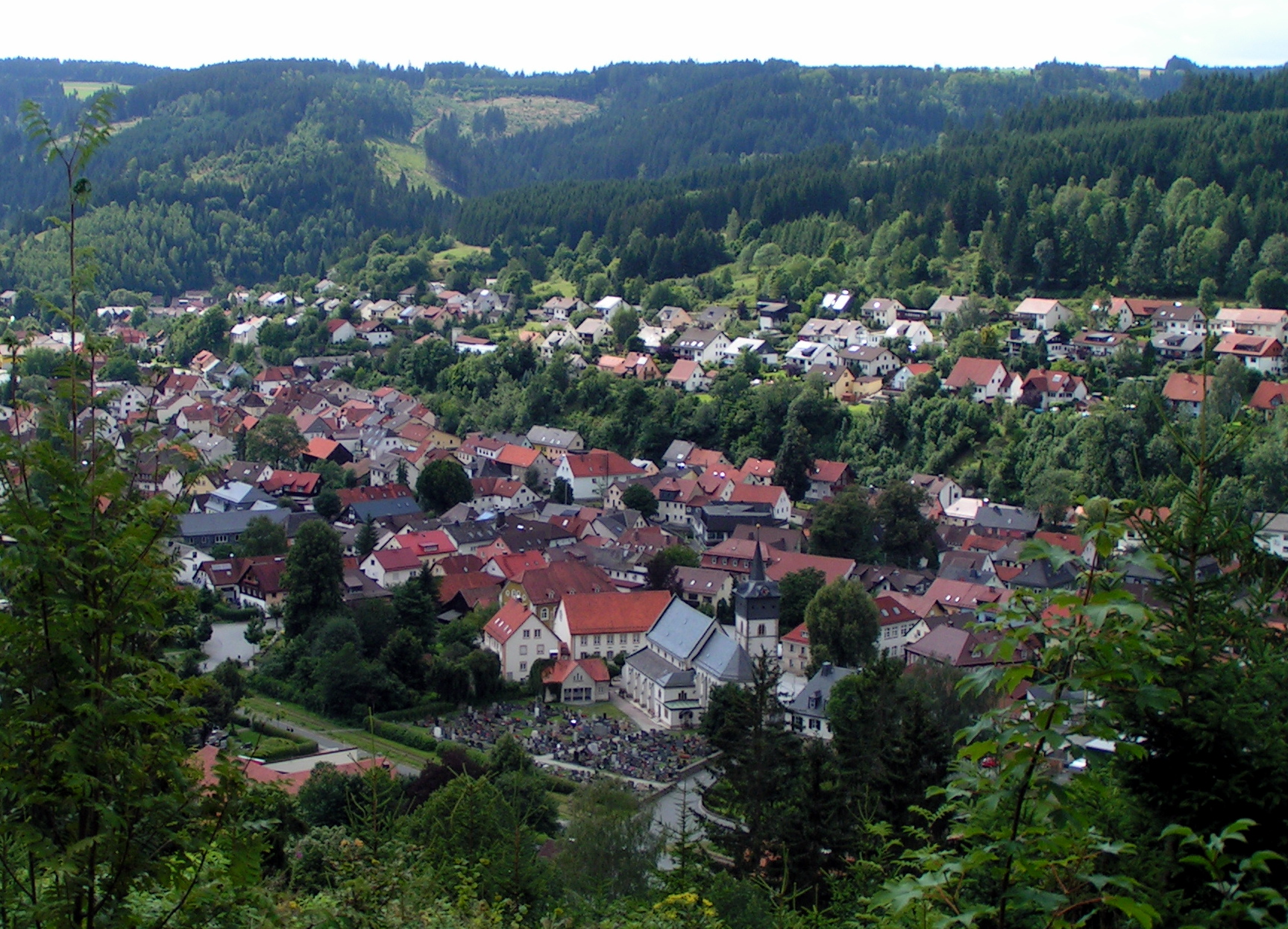 Blick auf Steinwiesen