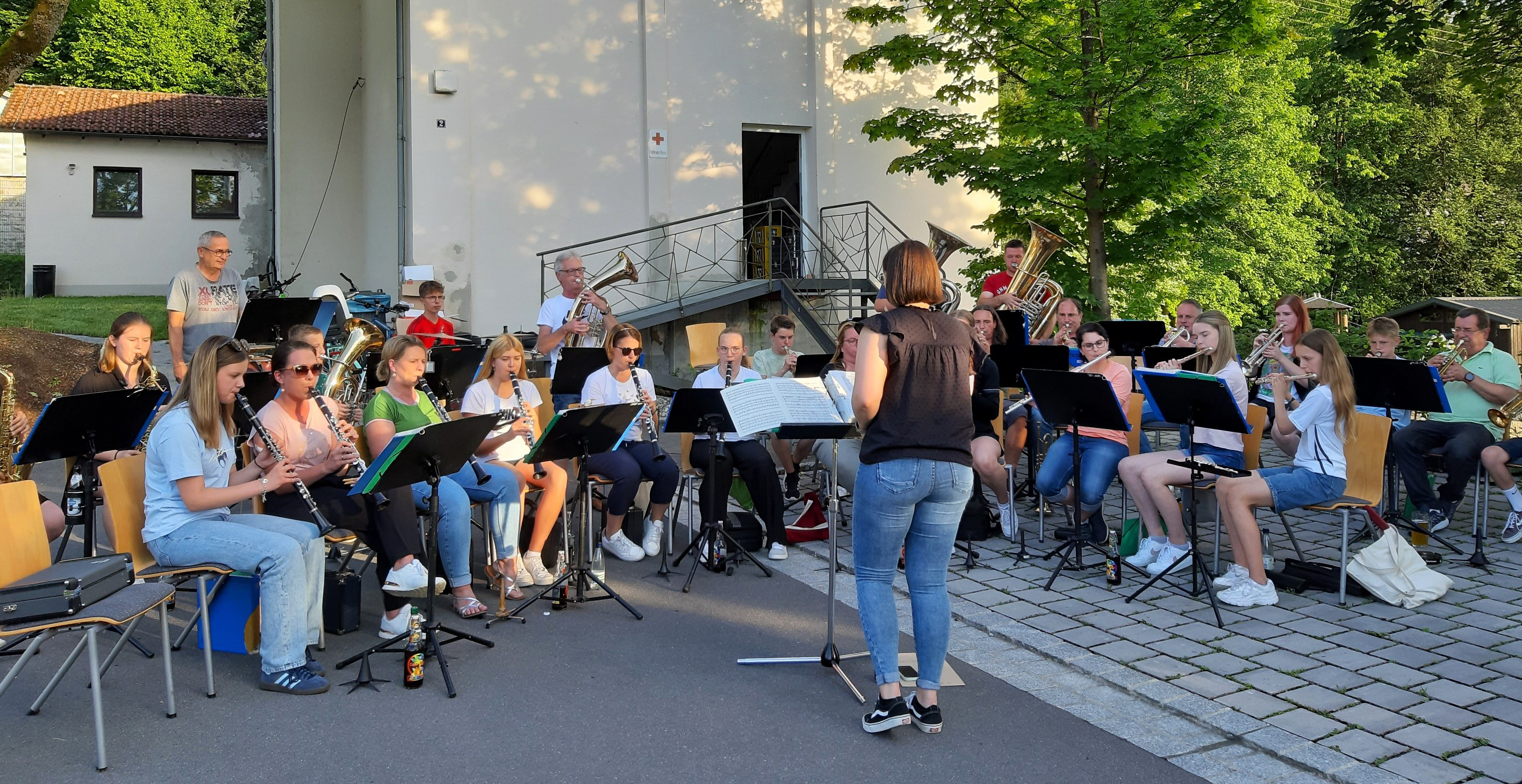 Musikverein Steinwiesen zeigt auch bei offener Probe sein Können.