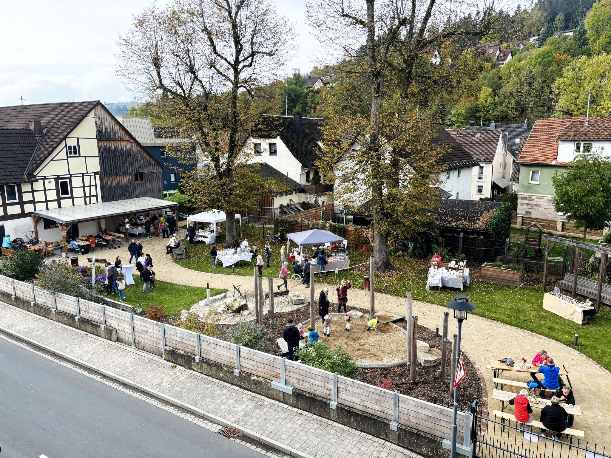 Herbstfest im Postgarten in Steinwiesen.