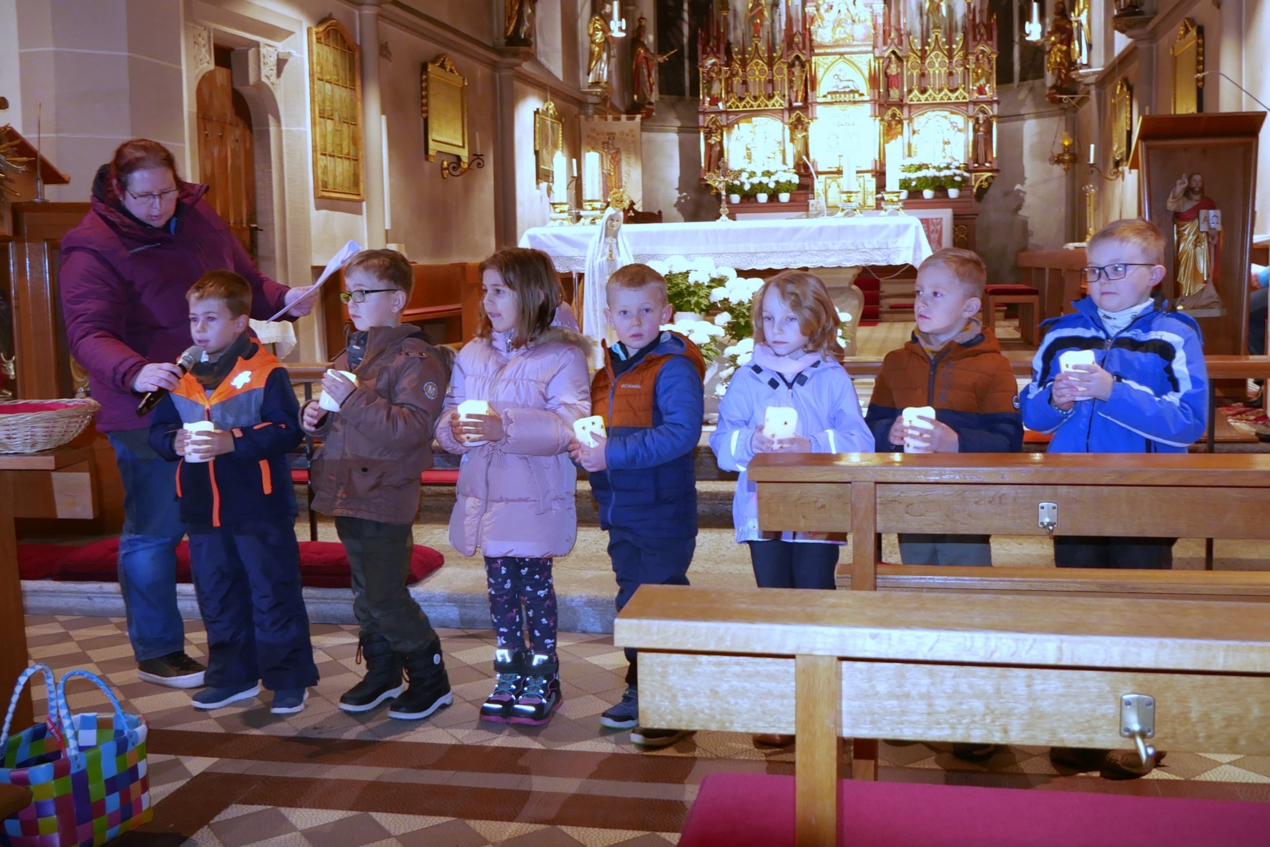 „Wie Sankt Martin will ich werden“ – die Kinder des Kindergartens St. Marien denken über das Teilen nach 